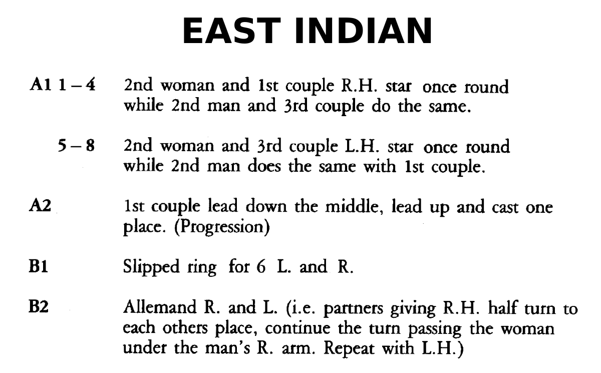 East Indian (dance)